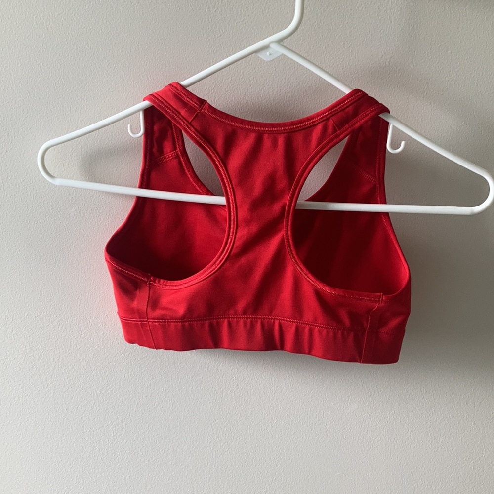 Nike Red Sports Dri Fit Workout Bra - Picture 3 of 3